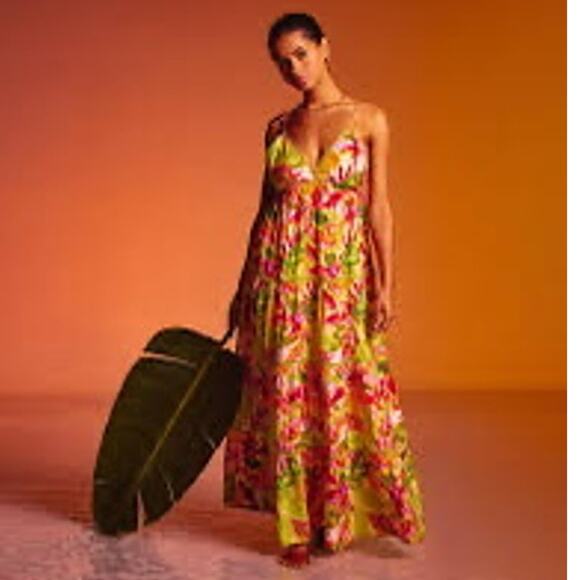 Dress Forum Floral Maxi Dress NWT‎ size large - Picture 1 of 5